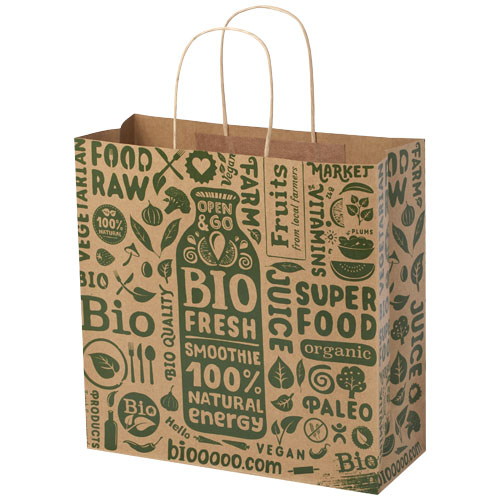 Sac XL à personnaliser en papier Kraft 31x12x31 cm Marron kraft